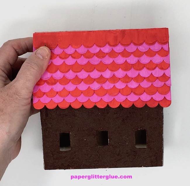 Gingerbread house roof paperglitterglue.jpg