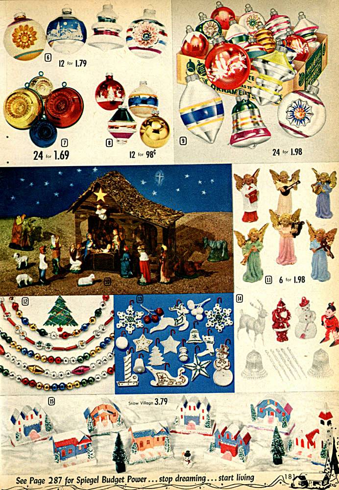 Spiegal Christmas wishbook catalog Christmas villge houses
 page