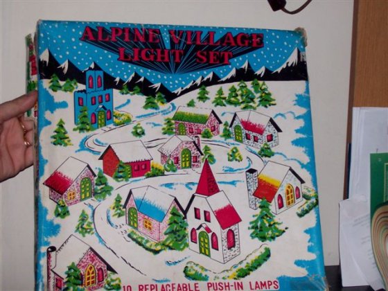 Alpine Village Christmas lights