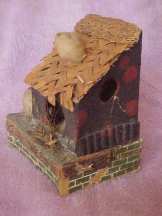 Antique Easter Village Putz Chick House
