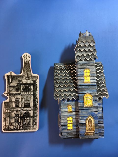 This stamp was the inspiration for Boxwood Manor.