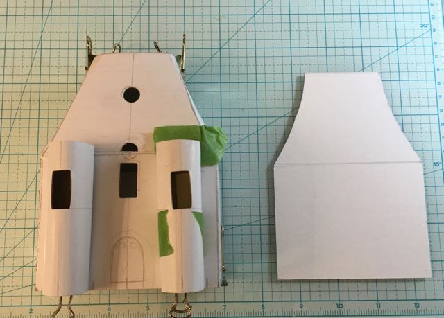 Cardboard start to the Chateau.