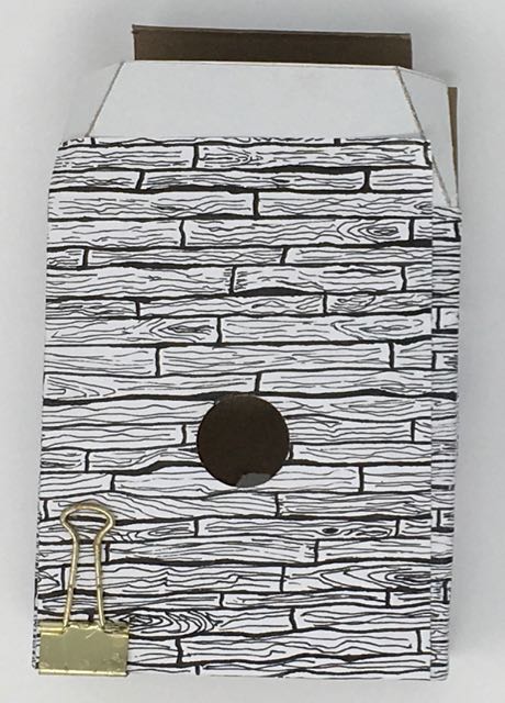 Back view of the Rusted Roof Widow's Walk Halloween House