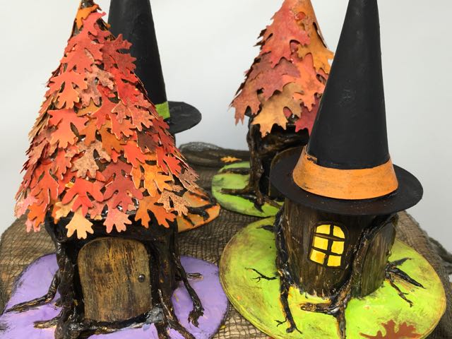 Tree Stump Paper house paperglitterglue.jpg