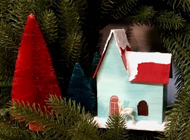 First version of Christmas Putz House No. 4