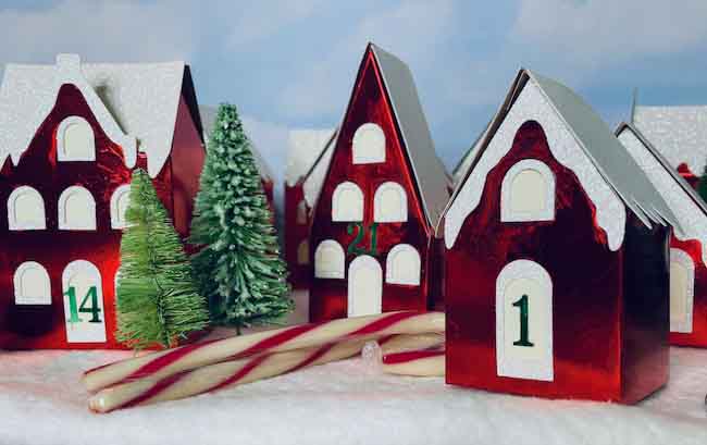 Red paper Christmas houses for advent.jpg