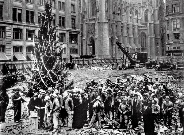 first Rockefeller Center Christmas tree