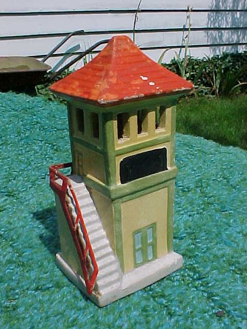  Japanese plaster railroad switch tower for train 
layouts