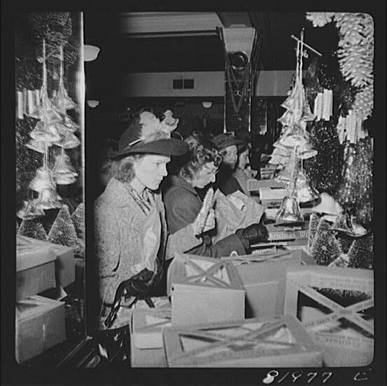 Woolworth store Christmas 1941